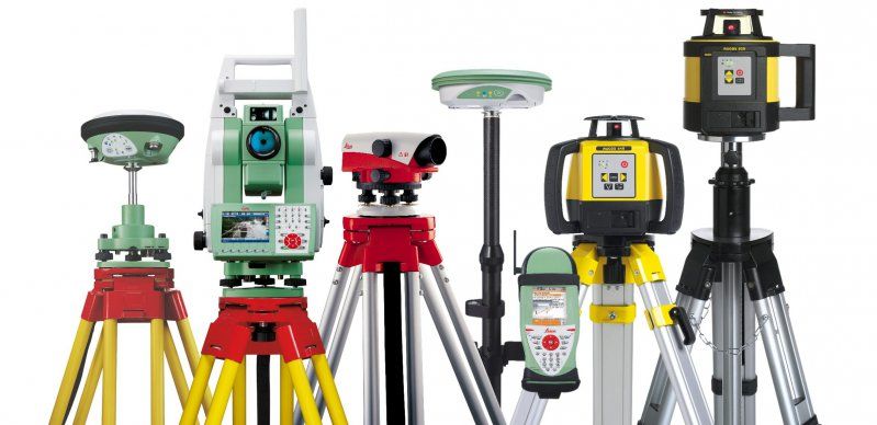 Modern land survey equipment